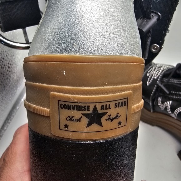 Converse Chuck Taylor All Star GR82 Platform Black Boot Cowgirls Women Size 7.5 - Picture 5 of 8